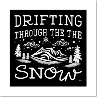 Drifting Through The Snow Posters and Art